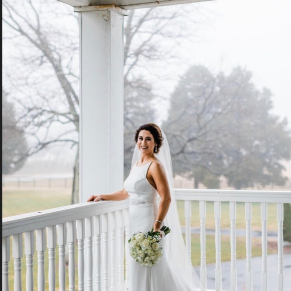 Mikaella Crepe Wedding Dress - Picture 8 of 8